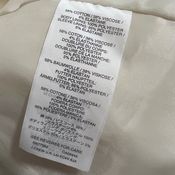 J Crew Blazer - Ecru - Size 0 - Picture 3 of 3